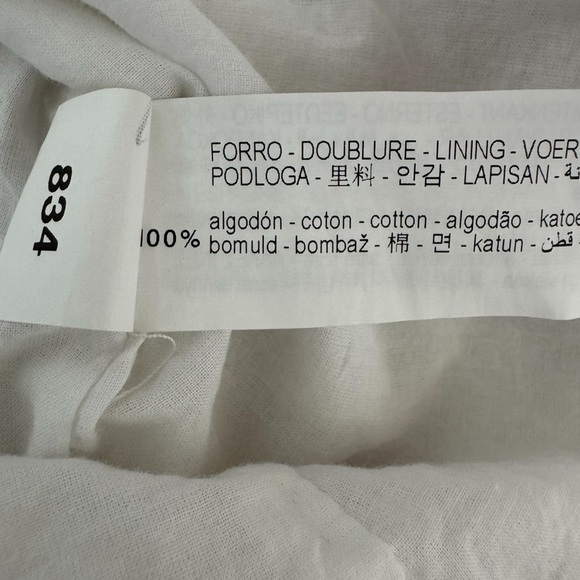 Zara White Floral Embellished Sleeveless Dress Girls size 4-5 - Picture 6 of 6